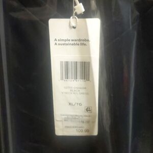 Eileen Fisher sleeveless black dress